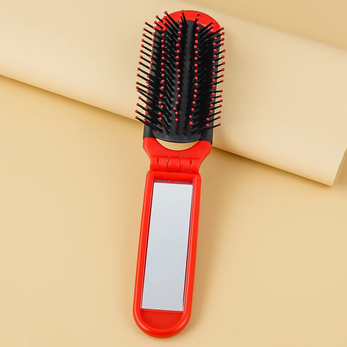 Manufacturer Sells Plastic Hot Selling Portable Folding Travel Massage Combs Straight Hair And Curly Hair Anti-static Combs