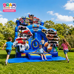 Château gonflable Paw Patrol avec toboggan, en PVC imprimé, pour événements et fêtes en plein air - Product Image 3