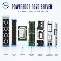 Serveur rack Dell PowerEdge R570 2U haute performance à processeur unique avec processeur Intel Xeon, DNS, MySQL, Nginx, Linux, Windows
