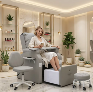 No Plumbing with Bowl Pipeless Pedicure Chair Lay Down Nail Spa <b>Equipments</b> Foot Chairs and Basin Pedicure Spa Wholesale - Product Image 1