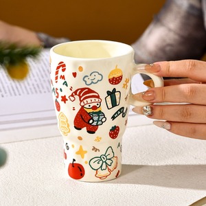 Mug en céramique de Noël de 450 ml - Réutilisable, compatible micro-ondes, cadeau pour les boissons chaudes - Product Image 5