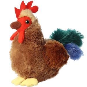 Peluche de Gallo Marrón, Juguete de Peluche, <span class=keywords><strong>Mini</strong></span>, para Niños, Niños Pequeños, Adultos, Familias, Venta al por Mayor, Personalizado, Estándar CPC CE, Animal de 9 Pulgadas - Product Image 1