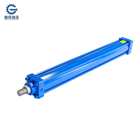 Cylindre hydraulique à tige de traction à double effet personnalisé pour l'ingénierie, 125 80-1250