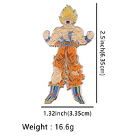 28 styles de broches en métal DIY, badge DRAGON BAII Goku Vegeta Shenron, bijoux fantaisie, broches de dessin animé en alliage, broche d'anime