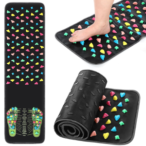 Tapis de massage des pieds antidérapant, chauffant, imperméable, écologique en PVC, avec acupression et réflexologie, pour la marche sur pierres, adapté aux personnes âgées assises longtemps - Product Image 1