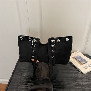 Tas Selempang Nilon Kapasitas Besar Unisex Tas Tangan Penutup Ritsleting Motif Permen Tahan Lama Portabel Modis Lapisan Poliester - Product Image 3