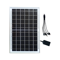 Panneau solaire portable 6V 18V pour charger les téléphones portables, chargeur USB 5V, étanche, 10W/15W/20W, charge rapide en extérieur