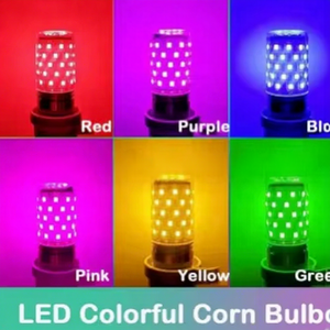 Intelligente <span class=keywords><strong>LED</strong></span>-Glühbirne E14 in Rot, Grün, Gelb, Pink, Lila, Blau, Bunte Maislampe 12W 16W AC85-265V, Festliche Weihnachtsbeleuchtung - Product Image 2