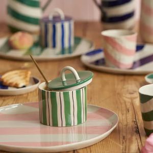 Custom Ceramic Tea Sugar Salt Jars for Home Decoration Metal <strong>Candle</strong> Holders <strong>Lanterns</strong> <strong>Candle</strong> Jars - Product Image 3