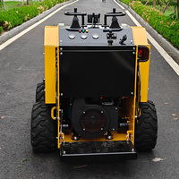 Livraison Rapide EPA CE Moteur Diesel Kohler 35 CV Mini-chargeuse sur chenilles 1,5 tonne avec godet étroit, tarière, charrue rotative et débroussailleuse de souches