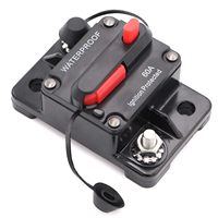 Disyuntor marino automotriz de 60 amperios con reinicio manual Disyuntor de montaje empotrado de 12 voltios para batería de motor de barco de arrastre