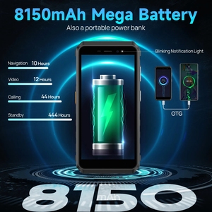 Teléfono Resistente Ulefone Power Armor X11, 8150 mAh, 8 GB de RAM, 32 GB de ROM, Teléfono Inteligente Resistente al Agua, NFC, WiFi 2.4G/<span class=keywords><strong>5G</strong></span>, Teléfonos Móviles Globales - Product Image 6