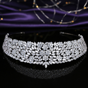 Coronas nupciales y tiaras flores Lujo Discreto Vintage boda accesorio para <span class=keywords><strong>el</strong></span> cabello princesa corona BC5720 accesorios Para <span class=keywords><strong>El</strong></span> Cabello - Product Image 5