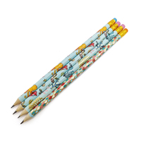 Vente directe du fabricant, papeterie kawaii en gros, gommes, crayons de qualité supérieure, motifs d'animaux mignons, crayons HB standard pour enfants