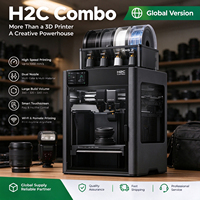 Printer 3D Pintar Bamboo H2C Combo Versi Internasional, Harga Grosir, Pengiriman Cepat, Kontrol Aplikasi Pintar, Kontrol WiFi
