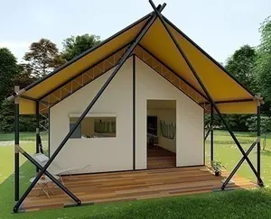 高端新设计定制狩猎帐篷充气帆布营地豪华帐篷户外圆顶帐篷