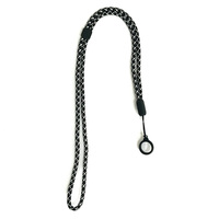 Porte-stylo en dentelle de haute qualité, lanière personnalisée tissée, sangle Jacquard, anneau en Silicone