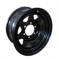 Vente Flash Jantes JAL WHEEL 8 branches en acier tout-terrain 16 pouces 5 trous 4x4 5x150 110 mm de déport central pour L/C
