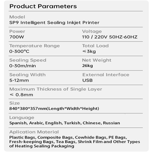 Doorlopende Afdichting Codeermachine Voor Plastic Zak Film Band Afdichting Vloeibare Sealer Machine - Product Image 5