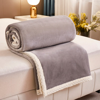 Großhandel Anti-Static Soft Thicke ned Plüsch Fuzzy Cosy Maschinen wasch bare Milch Kaschmir Fleece Sherpa Bettdecken