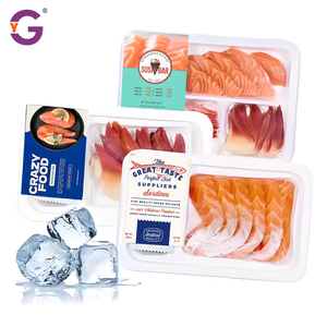 Étiquettes personnalisées en <span class=keywords><strong>vinyle</strong></span> imperméable pour la viande et les fruits de mer frais, autocollants personnalisés avec logo pour le saumon et le thon dans les armoires réfrigérées - Product Image 4