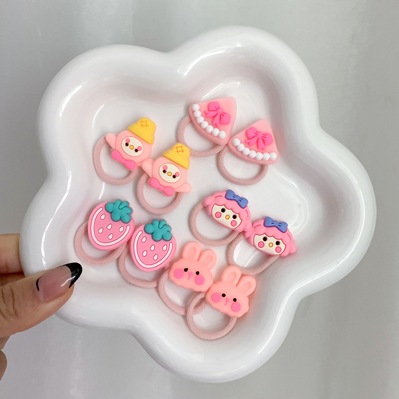 Pink strawberry cake set of 10-opp bag