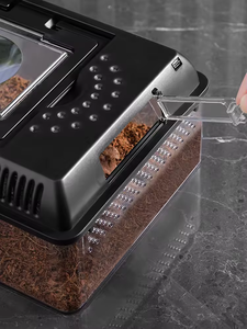 Transportador Portátil para <span class=keywords><strong>Mascotas</strong></span> con Luz LED y Tapa con Lupa - Hábitat de Viaje a Prueba de Escape para Reptiles, Tortugas, Serpientes e Insectos - Product Image 2