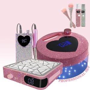 Kit de lampe à ongles UV LED rechargeable, mini, sans fil, portable, en plastique, pour le séchage du vernis gel, pour la manucure - Product Image 2