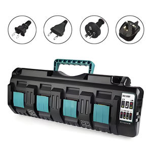 Adaptador de Herramientas de Iones de Litio de 14.4V 18V, <span class=keywords><strong>Cargador</strong></span> DC18SF con Potencia de Salida de 90W, <span class=keywords><strong>Cargador</strong></span> de 4 Ranuras - Product Image 3