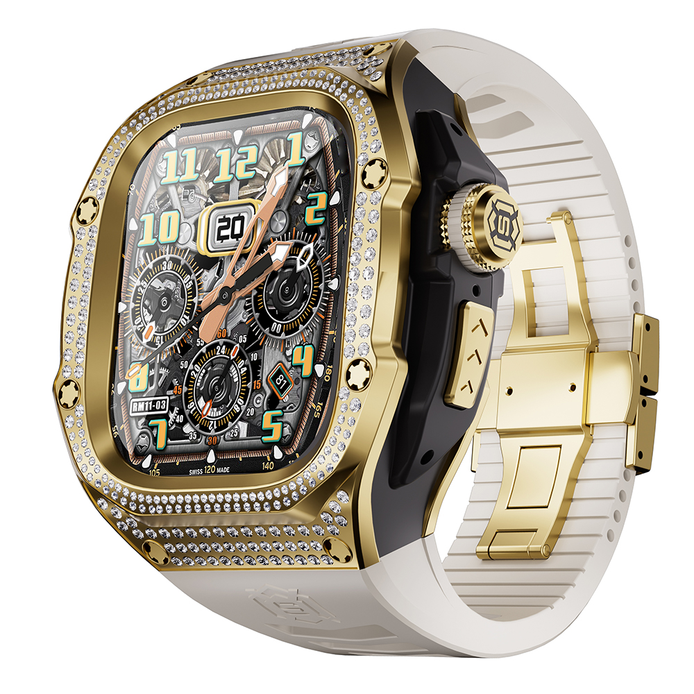 Strass dorato + bianco