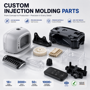 Pièces en <span class=keywords><strong>plastique</strong></span> moulées par injection sur mesure, y compris ABS, PP, PC, PSU, PE, POM, PA66, PMMA, TPU, PTFE, PBT - Product Image 1