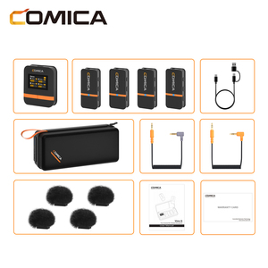 ไมโครโฟนไร้สาย COMICA Vimo Q แบบ 4 ช่องสัญญาณ 2.4G สำหรับการประชุม พร้อมระบบผสมเสียง 4 แทร็ก ตัดเสียงรบกวนแบบเรียลไทม์ - Product Image 4