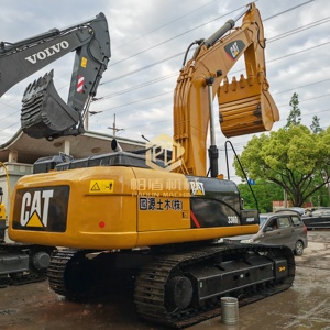 รถขุดตีนตะขาบ CAT 336D สีเหลือง ยี่ห้อแคตเตอร์พิลลาร์ อุปกรณ์ก่อสร้างระบบไฮดรอลิก มือสอง พร้อมระบบราง - Product Image 1