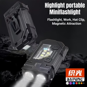 BaiFeng Mini Keychain Flashlight Rechargeable <b>Led</b> Headlamp Portable Outdoor <b>Work</b> <b>Light</b> - Product Image 2