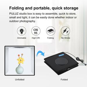 صندوق PULUZ 25 خيمة تصوير قابلة للطي ومجموعة تصوير محمولة بخصم استوديو الصور الشهير ملصقات - Product Image 2