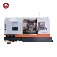 Tour CNC robuste TCK63E à banc incliné horizontal, broche simple, 3 axes, commande GSK, machine de tournage haute précision
