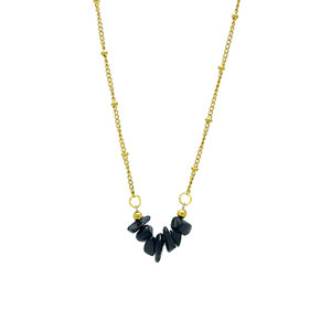 Colliers tendance DIY pour femmes en or 18 carats avec perles et diamants naturels concassés variés - Product Image 6