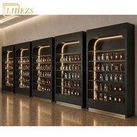 Conception de magasin de parfums sur mesure haut de gamme moderne en bois avec rendu 3D, vitrine de présentation de parfums avec éclairage