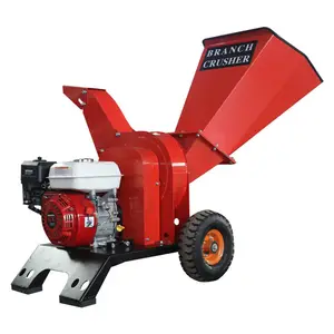 Branch crusherorchard vine branch crushermobile gasoline vertical wood crusher12cm