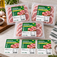 Étiquettes adhésives imperméables, résistantes à l'huile et au congélateur pour aliments congelés, viande, fruits de mer, galettes de hamburgers et emballages de chaîne du froid