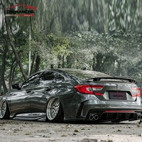 Éxito de Ventas Parachoques de Coche Estilo Loong Shadow para Honda Accord 2016-2020 Kit de Carrocería Parachoques Trasero Tubos de Escape Material PP