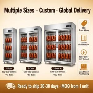 Armoire de séchage pour viande rôtie et saucisses de type <span class=keywords><strong>Siu</strong></span> Mei Char <span class=keywords><strong>Siu</strong></span> (cuisine cantonaise) OEM 800 1200 1600 2000mm 220V 380V - Product Image 5