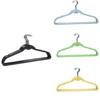 Cintre en plastique épaissi antidérapant, robuste et peu encombrant, pour l'organisation du placard et le rangement des vêtements