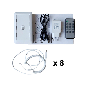Alarma antirrobo de seguridad para reloj de 8 puertos, caja de alarma antirrobo para reloj inteligente, juegos con 8 cables de bucle - Product Image 1