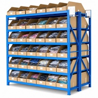 Étagère frontale inclinée en carton ondulé biodégradable, matériaux recyclés, pour organisation d'entrepôt e-commerce, vente en gros