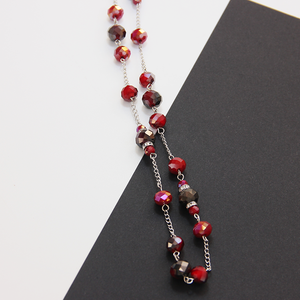 V & <span class=keywords><strong>R</strong></span> de joyería de las mujeres idiota múltiples facetas con cuentas suéter largo collar de diamantes de imitación de cristal - Product Image 6