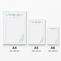 Blocs-notes de planification quotidienne A4 A5 A6, blocs-notes personnalisés imprimés en couleur avec logo, suivi budgétaire pour usage au bureau, fournitures scolaires