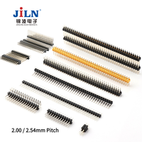 Conector de Clavija de Doble Fila en Ángulo Recto Jiln de 2.54 mm, Espaciador de Placa PCB, Conector Macho, Conector Hembra USB, Conector Macho de 2 Pines Ylcnc