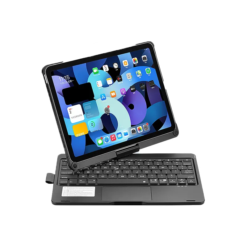 SY238 360-Grad-Rotation iPad Tastatur mit ABS-Material Schutzhülle für iPad Pro 12.9