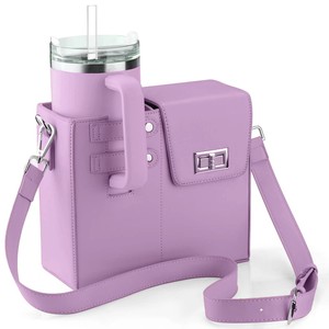 Sac de transport multifonctionnel en PU pour bouteille d'eau, pour femmes, avec bandoulière, pour Stanley RTS, commande en gros mixte - Product Image 2